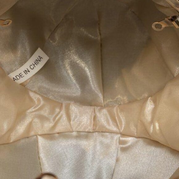 ROUND GOLD BEADED Evening clutch purse - Picture 2 of 6